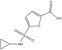 5-[(cyclopropylamino)sulfonyl]-2-furoic acid Struktur