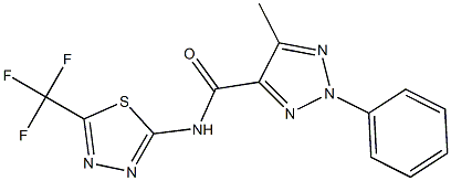 N4-[5-(trifluoromethyl)-1,3,4-thiadiazol-2-yl]-5-methyl-2-phenyl-2H-1,2,3-triazole-4-carboxamide|