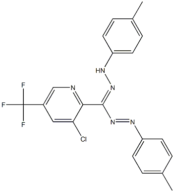 [3-chloro-5-(trifluoromethyl)-2-pyridinyl][(E)-2-(4-methylphenyl)diazenyl]methanone N-(4-methylphenyl)hydrazone