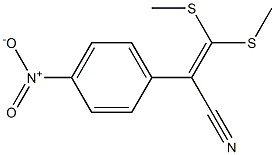 3,3-bis(methylsulfanyl)-2-(4-nitrophenyl)acrylonitrile Structure