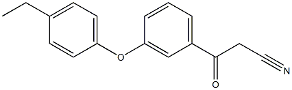 3-[3-(4-ethylphenoxy)phenyl]-3-oxopropanenitrile Structure
