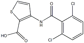 3-[(2,6-dichlorobenzoyl)amino]-2-thiophenecarboxylic acid Structure