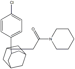 2-[2-(4-chlorophenyl)-2-adamantyl]-1-piperidino-1-ethanone