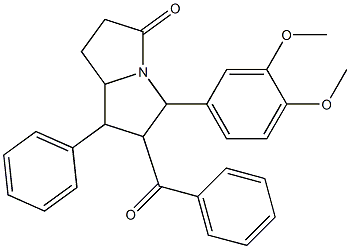 6-benzoyl-5-(3,4-dimethoxyphenyl)-7-phenylhexahydro-3H-pyrrolizin-3-one