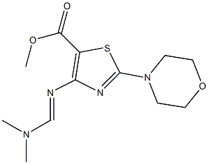 methyl 4-{[(dimethylamino)methylene]amino}-2-morpholino-1,3-thiazole-5-carboxylate