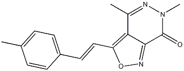 4,6-dimethyl-3-(4-methylstyryl)-6,7-dihydroisoxazolo[3,4-d]pyridazin-7-one|