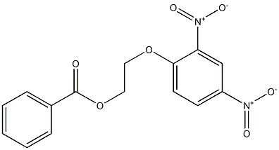 2-(2,4-dinitrophenoxy)ethyl benzoate 结构式