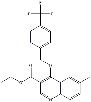 ethyl 6-methyl-4-{[4-(trifluoromethyl)benzyl]oxy}-4a,8a-dihydro-3-quinolinecarboxylate Struktur