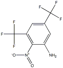 2-nitro-3,5-di(trifluoromethyl)aniline 结构式