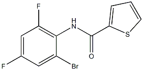 N2-(2-bromo-4,6-difluorophenyl)thiophene-2-carboxamide Struktur