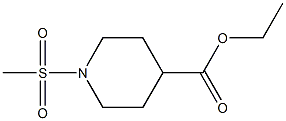 ethyl 1-(methylsulfonyl)piperidine-4-carboxylate 结构式