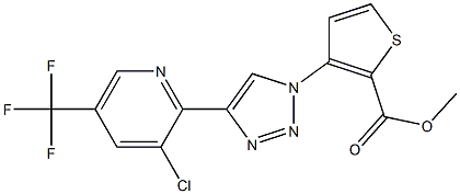 methyl 3-{4-[3-chloro-5-(trifluoromethyl)-2-pyridinyl]-1H-1,2,3-triazol-1-yl}-2-thiophenecarboxylate Structure