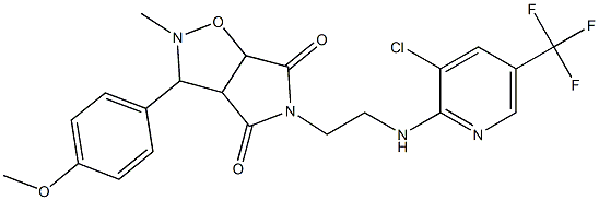 5-(2-{[3-chloro-5-(trifluoromethyl)-2-pyridinyl]amino}ethyl)-3-(4-methoxyphenyl)-2-methyldihydro-2H-pyrrolo[3,4-d]isoxazole-4,6(3H,5H)-dione