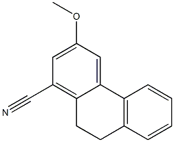 3-methoxy-9,10-dihydrophenanthrene-1-carbonitrile 结构式