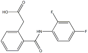 2-{2-[(2,4-difluoroanilino)carbonyl]phenyl}acetic acid