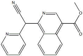  methyl 1-[cyano(2-pyridinyl)methyl]-4-isoquinolinecarboxylate