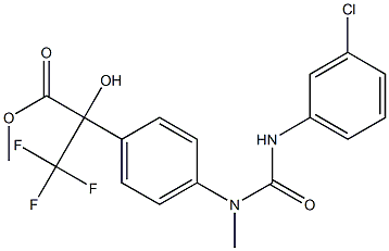 methyl 2-{4-[[(3-chloroanilino)carbonyl](methyl)amino]phenyl}-3,3,3-trifluoro-2-hydroxypropanoate