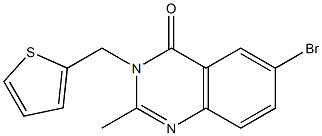  6-bromo-2-methyl-3-(2-thienylmethyl)-3,4-dihydroquinazolin-4-one