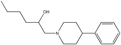 1-(4-phenylpiperidino)-2-hexanol Structure