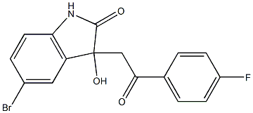  5-bromo-3-[2-(4-fluorophenyl)-2-oxoethyl]-3-hydroxyindolin-2-one