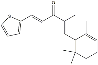 2-methyl-5-(2-thienyl)-1-(2,6,6-trimethylcyclohex-2-enyl)penta-1,4-dien-3-one