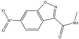 N-methyl-6-nitro-1,2-benzisoxazole-3-carboxamide,,结构式