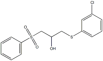  1-[(3-chlorophenyl)sulfanyl]-3-(phenylsulfonyl)-2-propanol