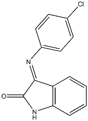 3-[(4-chlorophenyl)imino]-1H-indol-2-one 结构式