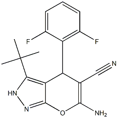 6-amino-3-(tert-butyl)-4-(2,6-difluorophenyl)-2,4-dihydropyrano[2,3-c]pyrazole-5-carbonitrile