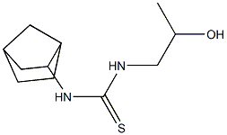 N-bicyclo[2.2.1]hept-2-yl-N'-(2-hydroxypropyl)thiourea Struktur