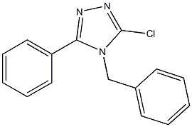 4-benzyl-3-chloro-5-phenyl-4H-1,2,4-triazole,,结构式