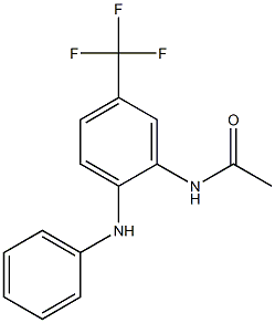 N-[2-anilino-5-(trifluoromethyl)phenyl]acetamide,,结构式