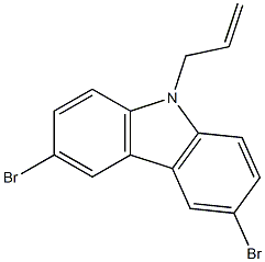 9-allyl-3,6-dibromo-9H-carbazole Struktur