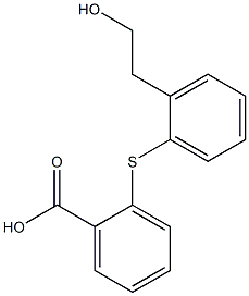 2-{[2-(2-hydroxyethyl)phenyl]thio}benzoic acid Structure