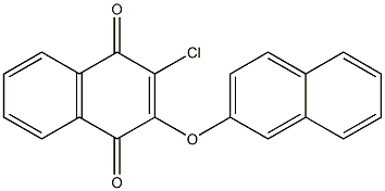 2-chloro-3-(2-naphthyloxy)-1,4-dihydronaphthalene-1,4-dione,,结构式