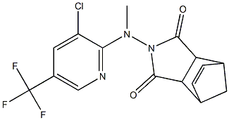 4-[[3-chloro-5-(trifluoromethyl)-2-pyridinyl](methyl)amino]-4-azatricyclo[5.2.1.0~2,6~]dec-8-ene-3,5-dione 结构式