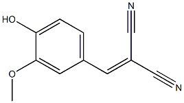 2-[(4-hydroxy-3-methoxyphenyl)methylene]malononitrile,,结构式