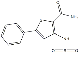 3-[(methylsulfonyl)amino]-5-phenylthiophene-2-carboxamide Struktur