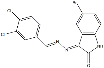  5-bromo-3-[2-(3,4-dichlorobenzylidene)hydrazono]indolin-2-one