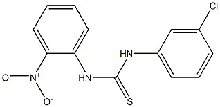 N-(3-chlorophenyl)-N'-(2-nitrophenyl)thiourea 结构式