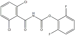 2,6-difluorophenyl N-(2,6-dichlorobenzoyl)carbamate Structure