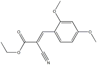 ethyl 2-cyano-3-(2,4-dimethoxyphenyl)acrylate Struktur