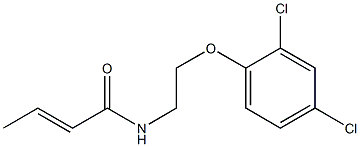 (E)-N-[2-(2,4-dichlorophenoxy)ethyl]-2-butenamide Structure