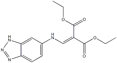 diethyl 2-[(1H-1,2,3-benzotriazol-6-ylamino)methylidene]malonate 结构式