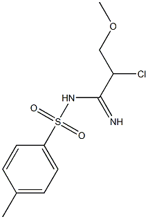 N1-(2-chloro-3-methoxypropanimidoyl)-4-methylbenzene-1-sulfonamide