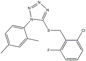 5-[(2-chloro-6-fluorobenzyl)thio]-1-(2,4-dimethylphenyl)-1H-1,2,3,4-tetraazole