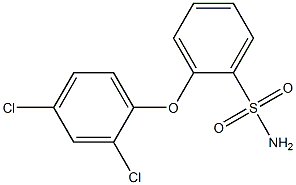 2-(2,4-dichlorophenoxy)benzene-1-sulfonamide 化学構造式