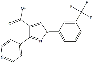 3-(4-pyridinyl)-1-[3-(trifluoromethyl)phenyl]-1H-pyrazole-4-carboxylic acid