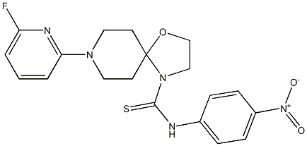 8-(6-fluoro-2-pyridinyl)-N-(4-nitrophenyl)-1-oxa-4,8-diazaspiro[4.5]decane-4-carbothioamide|