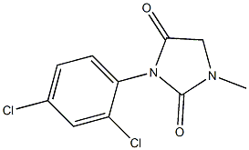 3-(2,4-dichlorophenyl)-1-methyl-1H-imidazole-2,4(3H,5H)-dione,,结构式